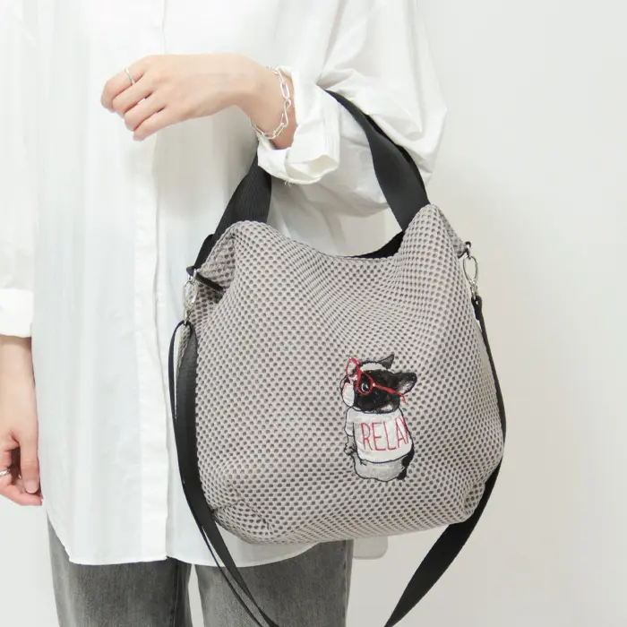 シャルエ charuer / アニマル刺繍 2way トートバッグ fb29725