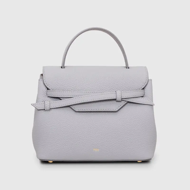 TOVの2wayレザーハンドバッグ MIMI MINI | 送料無料|アイスブルー