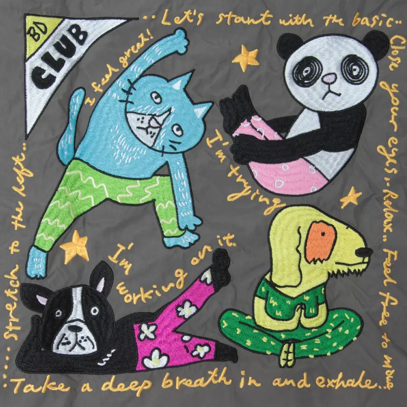 ボールアンドチェーンとボビーダズラーコラボエコバッグ クラブ グレー