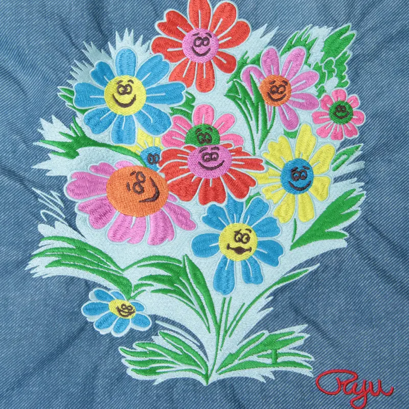 ボールアンドチェーン Ryu Ambeのリュウアンベ.フラワー エコバッグ