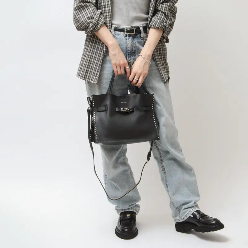 ヴィオラドーロのスタッズ付き2wayトートバック MIRO | 送料無料