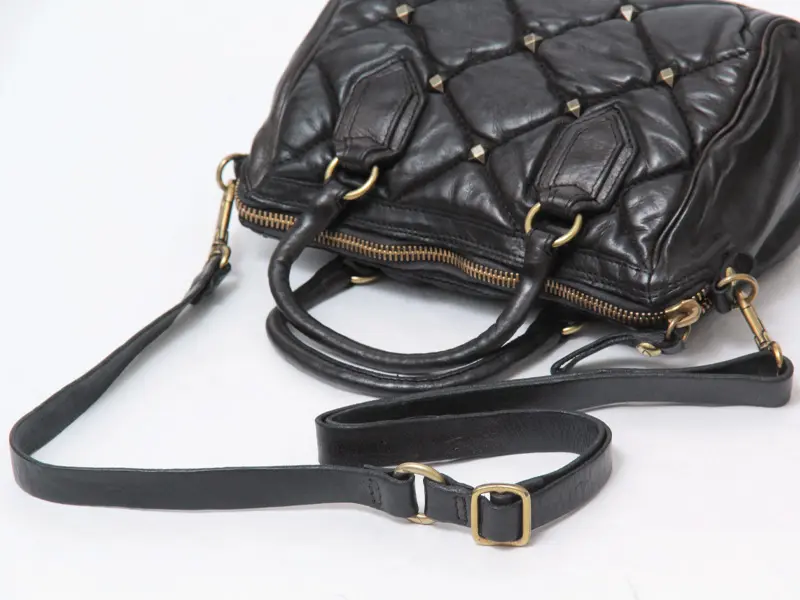 CANPOMAGGIのキルティング レザー 2way ボストンバッグ RICCIARDA