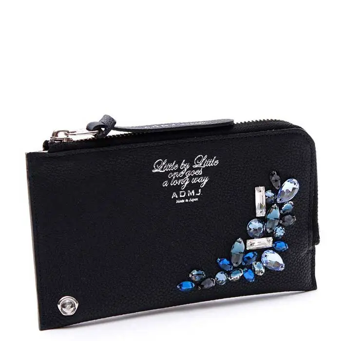 ADMJ エーディーエムジェイ クリスタル付 長財布