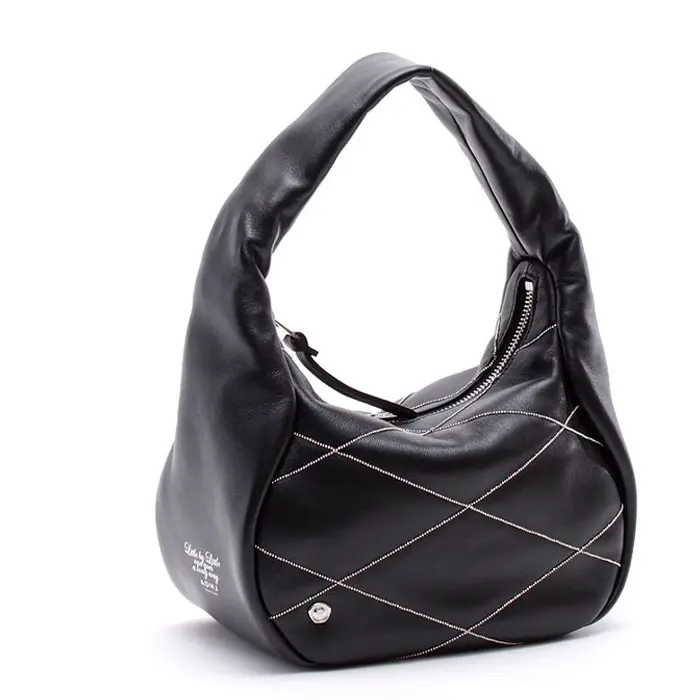 ADMJ エーディーエムジェイ ナッパレザー カットボールチェーン ワンショルダーS