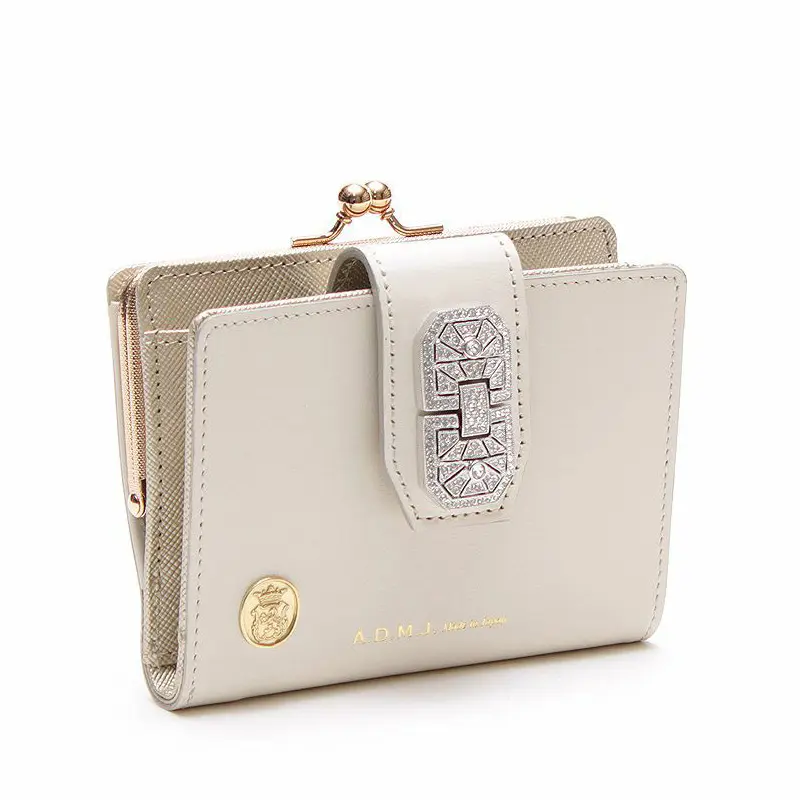 ADMJ エーディーエムジェイ SEVENTY LILLI  がま口折り財布 PANNA
