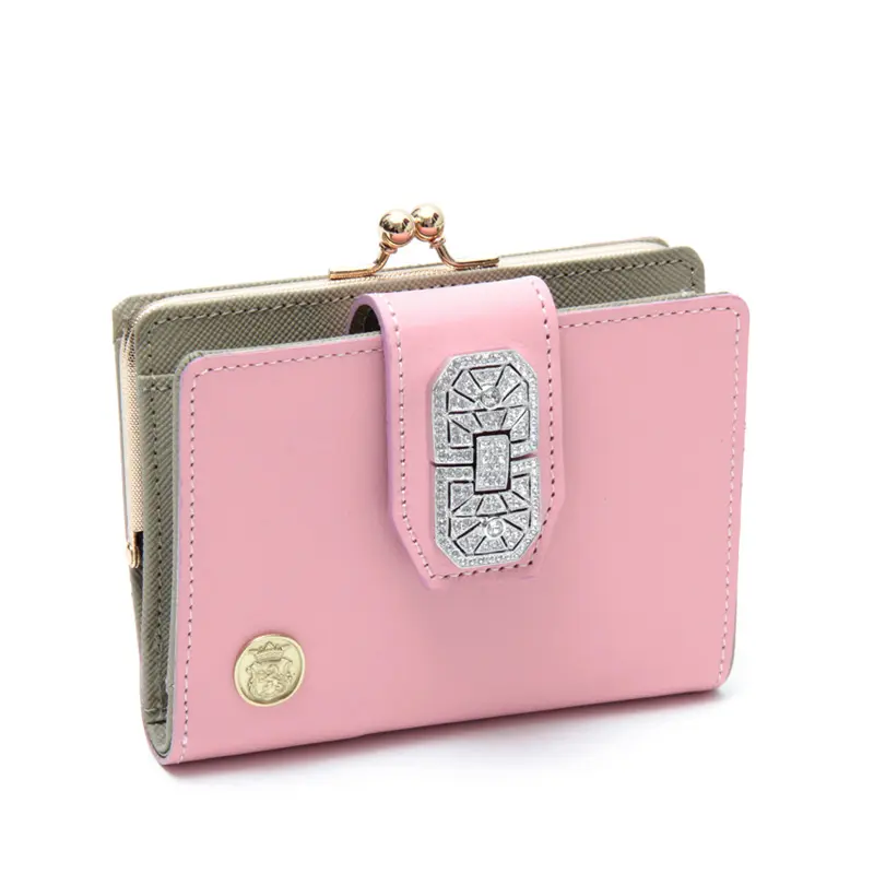ADMJ エーディーエムジェイ SEVENTY LILLI  がま口折り財布 ROSA