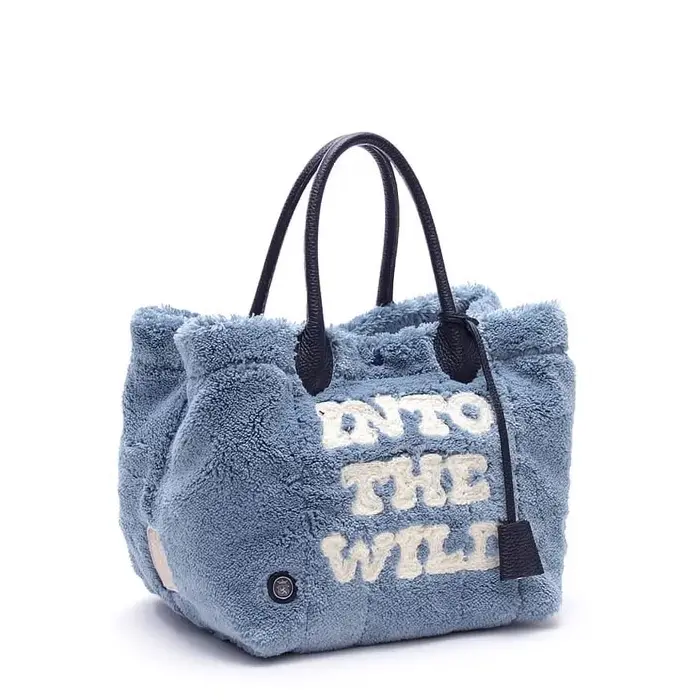 ADMJ エーディーエムジェイ OSCAR コード刺しゅう キューブ トートバッグ 25cm (M) BOSCO BLU