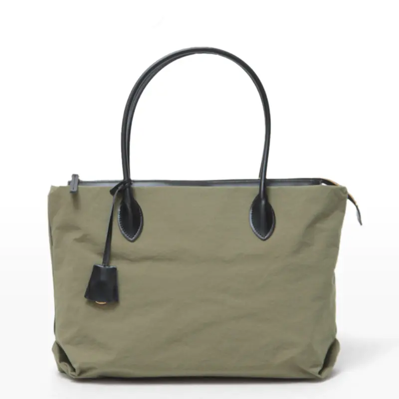 コンブナイロン×牛革 トートバッグ