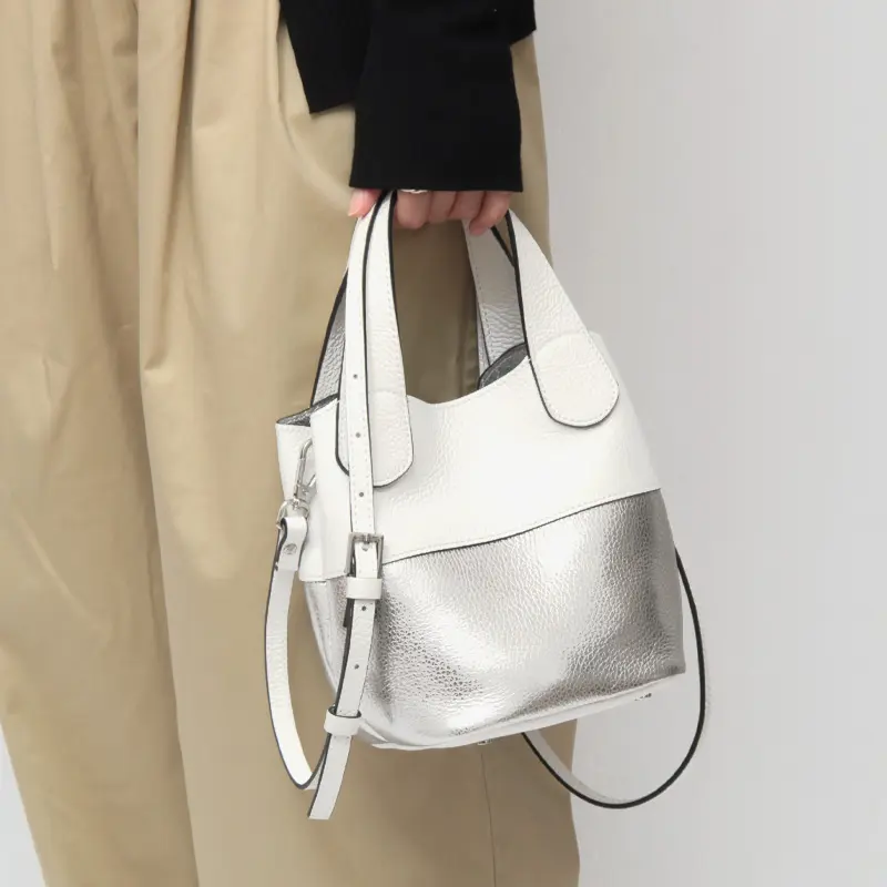 RIPANI リパーニ ANNA バイカラー レザー 2way トートバッグ (S)