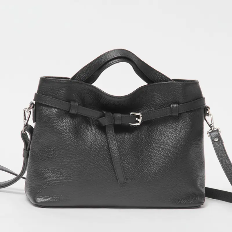 RIPANI リパーニ LUISA イタリアンシュリンクレザー 2way トートバッグ BLACK