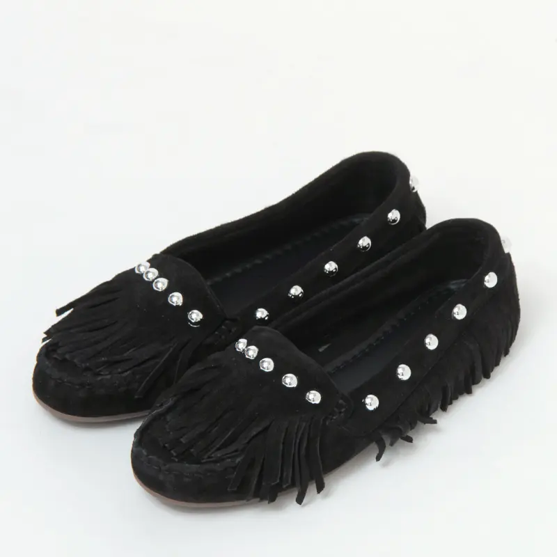 PELLICO SUNNY ペリーコサニー SACO スタッズ スエード モカシン BLACK