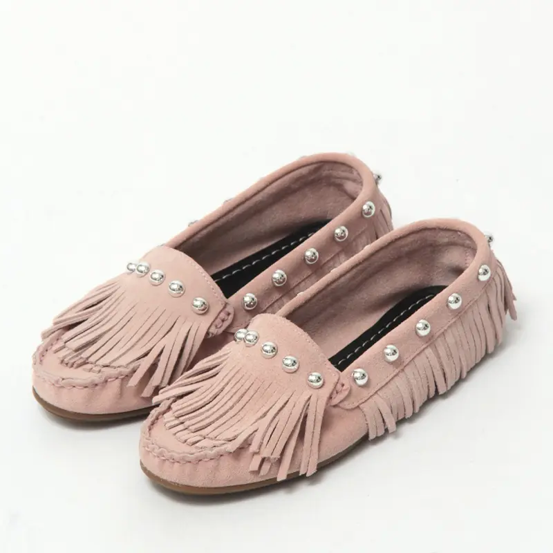 SACO スタッズ スエード モカシン