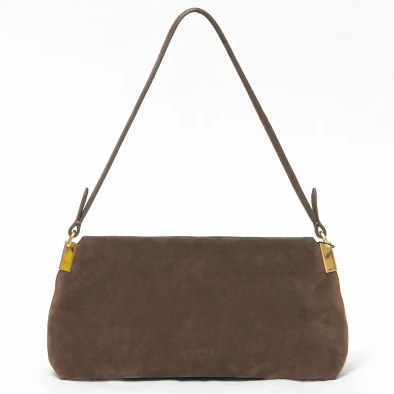 MAESTOSO マエストソ AURORA BAGUETTE スエード ショルダーバッグ