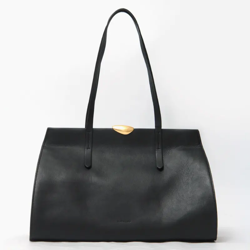 MAISON MAESTOSO メゾン マエストソ レザー トートバッグ NOA SOFT TOTOE BLACK