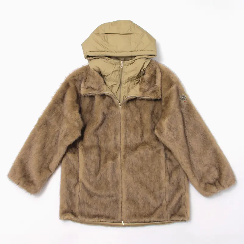 CAPE HORN ケープホーン FLACO フェイクファーコート KAKI