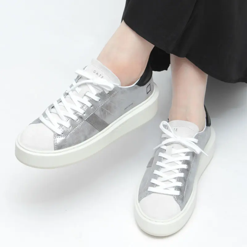 HILL LOW PLATFORM ローカット メタリックスニーカー