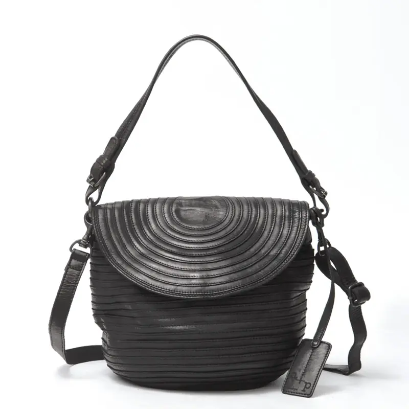 AL'X アレックス レザー 2way ハンドバッグ ブラック
