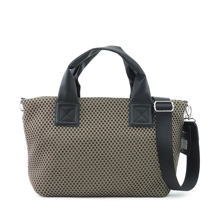 le camouflage tribe ル カムフラージュ トライブ カナル メッシュ 2way トートバッグ グレーベージュ
