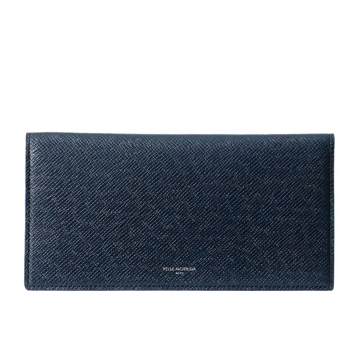 PELLE MORBIDA ペッレモルビダ BARCA  クロムレザー 長財布(コインケース無) ネイビー