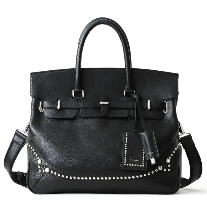 PELLE MORBIDA ペッレモルビダ London  シュリンクレザー フラップボストンバッグ(M)