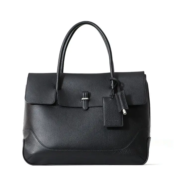 PELLE MORBIDA ペッレモルビダ Maiden Voyage シュリンクレザー フラップトートバッグ