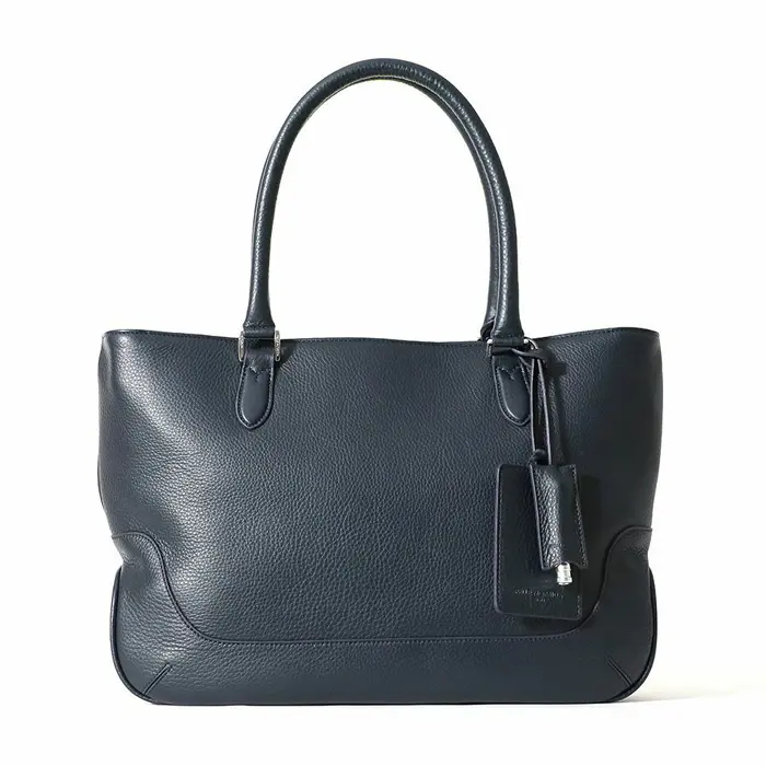 PELLE MORBIDA ペッレモルビダ Maiden Voyage レザー トートバッグ ネイビー