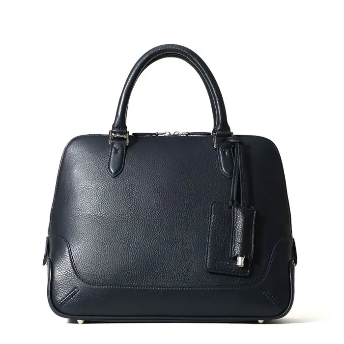 PELLE MORBIDA ペッレモルビダ Maiden Voyage シュリンクレザー ブガッティバッグ ネイビー
