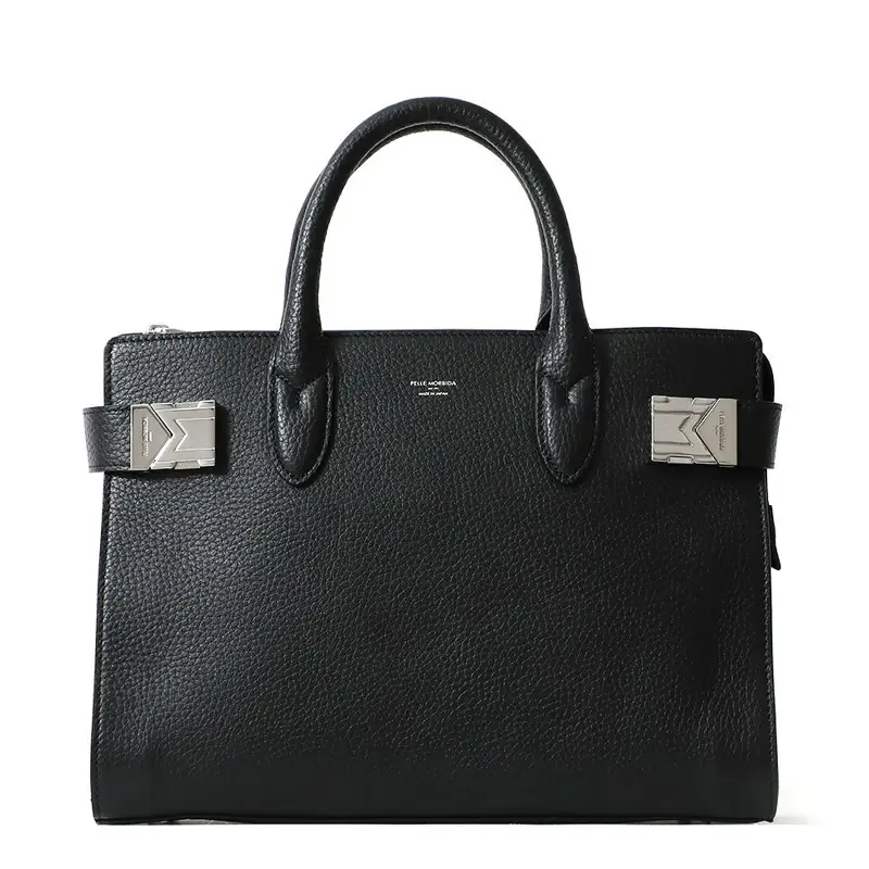 PELLE MORBIDA ペッレモルビダ Maiden Voyage レザー ミニボストンバッグ ブラック