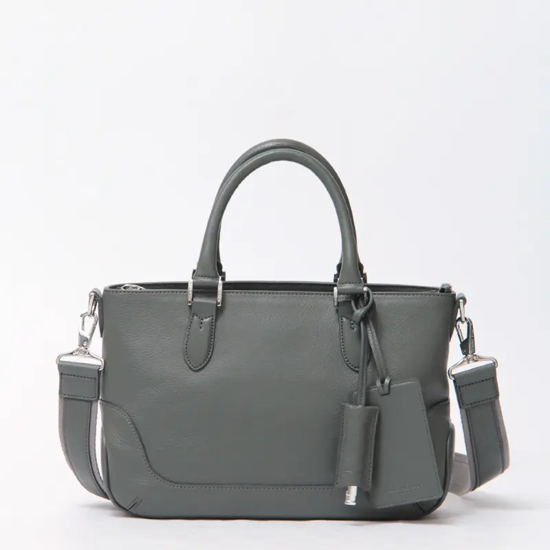 PELLE MORBIDA ペッレモルビダ MAIDEN VOYAGE レザー 2way ミニトートバッグ チャコールグレー
