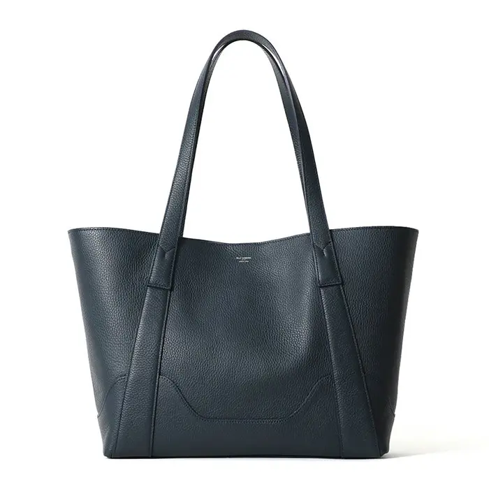 PELLE MORBIDA ペッレモルビダ Colore 撥水レザー トートバッグ ネイビー