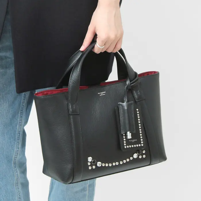 PELLE MORBIDA ペッレモルビダ London  シュリンクレザー ミニトートバッグ