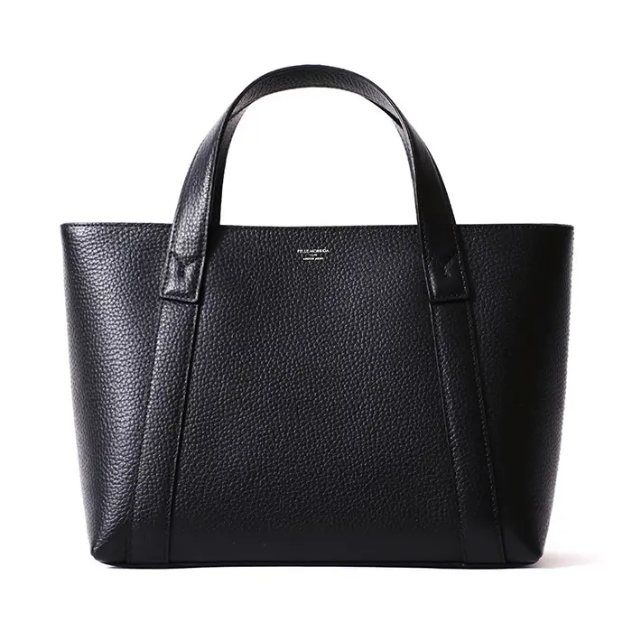 PELLE MORBIDA ペッレモルビダ Tela Marina ダブルフェイス ミニトートバッグ ブラック