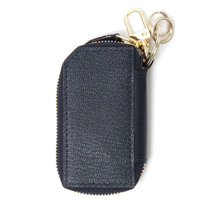L'arcobaleno ラルコバレーノ ゴートレザー スマートキーケース NAVY/MINT