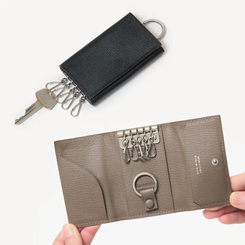 L'arcobaleno ラルコバレーノ ゴートレザー 3つ折り キーケース