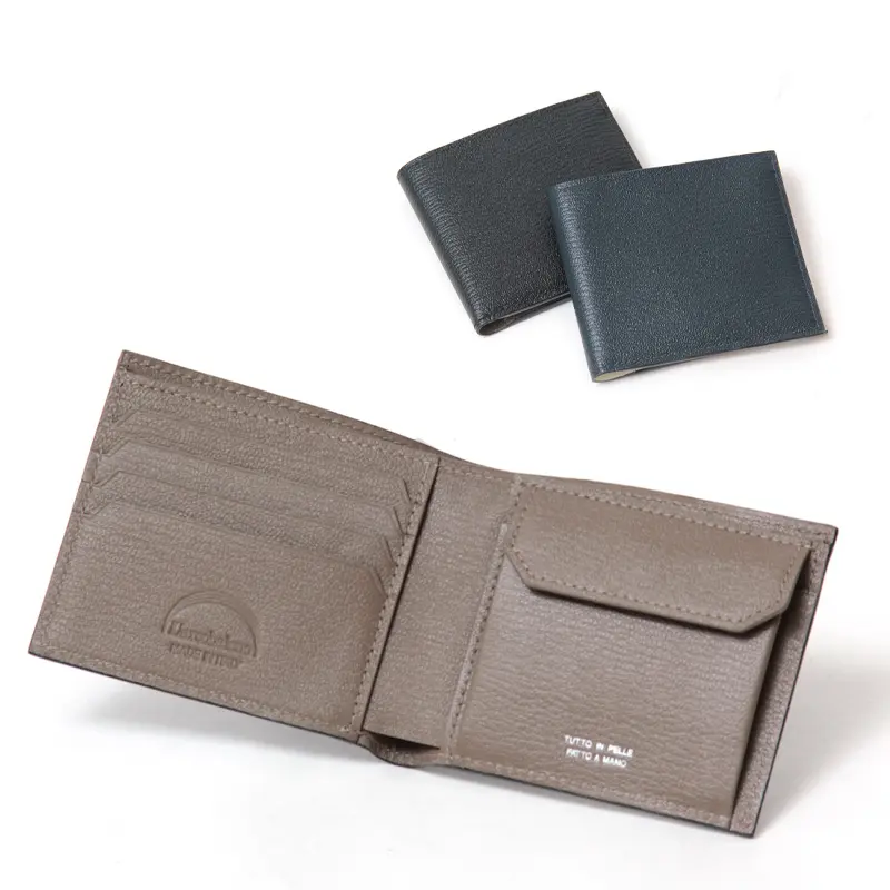 L'arcobaleno ラルコバレーノ ゴートレザー 二つ折りウォレット