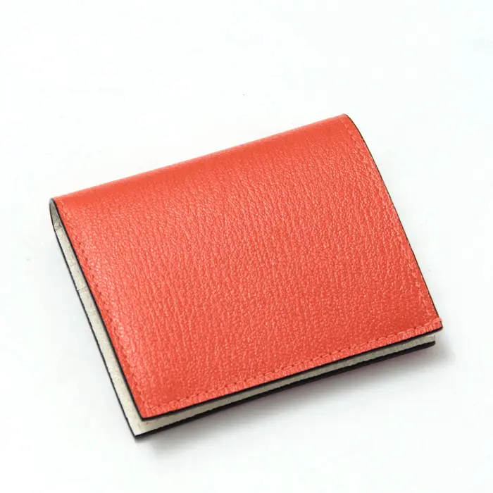 ゴートレザー 二つ折り ミニウォレット