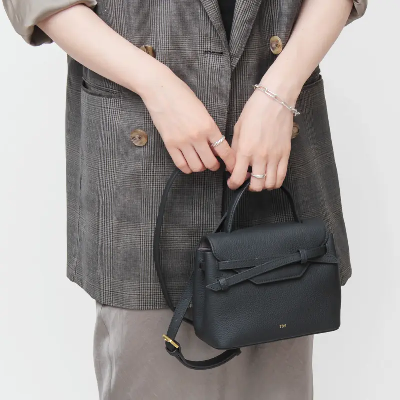 MIMI MINI レザー 2way ミニ ハンドバッグ (S)