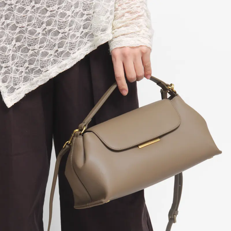 SOUFFLE レザー 2way ハンドバッグ (S)