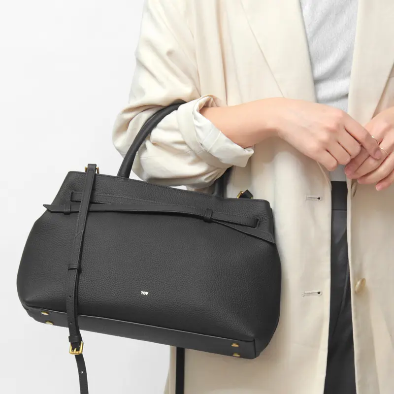 MIMI TOTE レザー 2way ハンドバッグ (S)