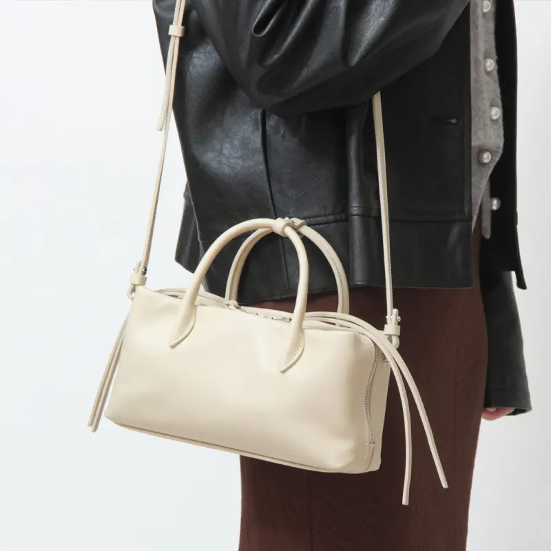 MARY AL TERNA メアリオルターナ RIKYU イタリアンカウレザー 2way トートバッグ (S) VANILLA