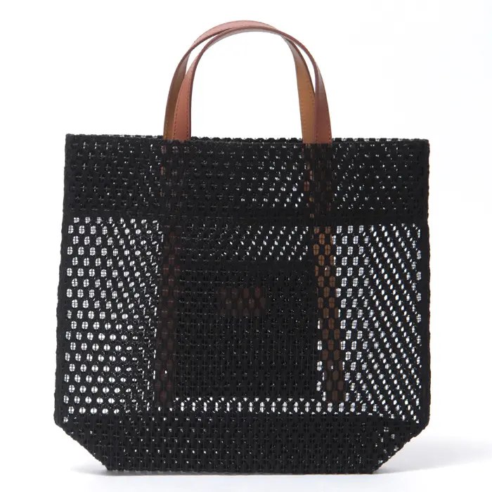 MARY AL TERNA メアリオルターナ GAP メッシュ トートバッグ (M) BROWN×CAMEL【新色】