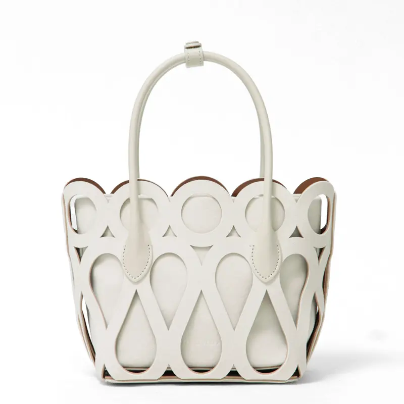 MARY AL TERNA メアリオルターナ MAZE ウルトラスエード トートバッグ (S) IVORY