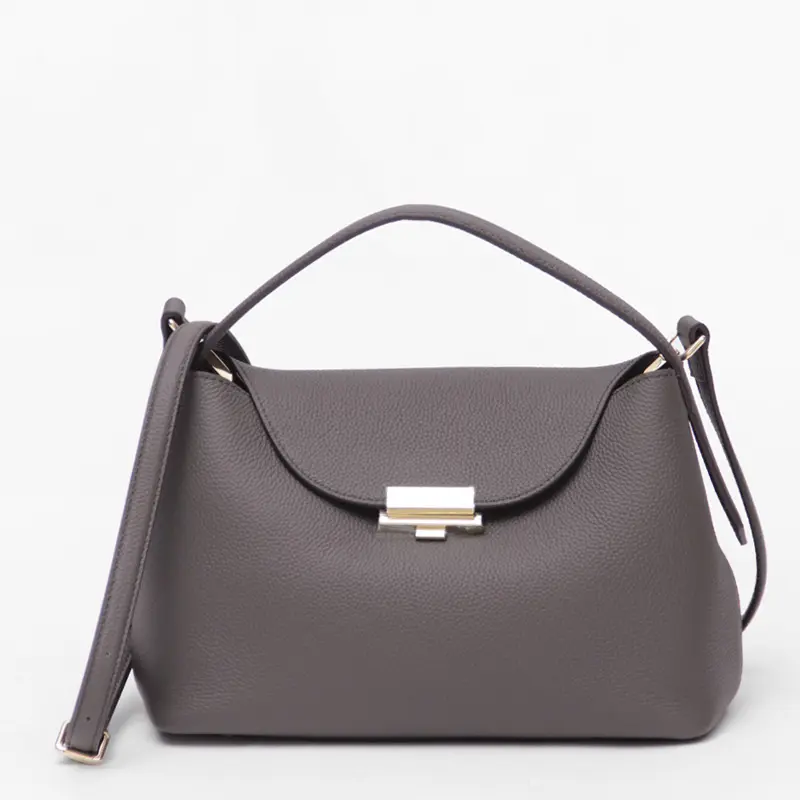 PUNTI. プンティ MAGNOLIA シュリンクレザー 2way ハンドバッグ HAND COFFEE