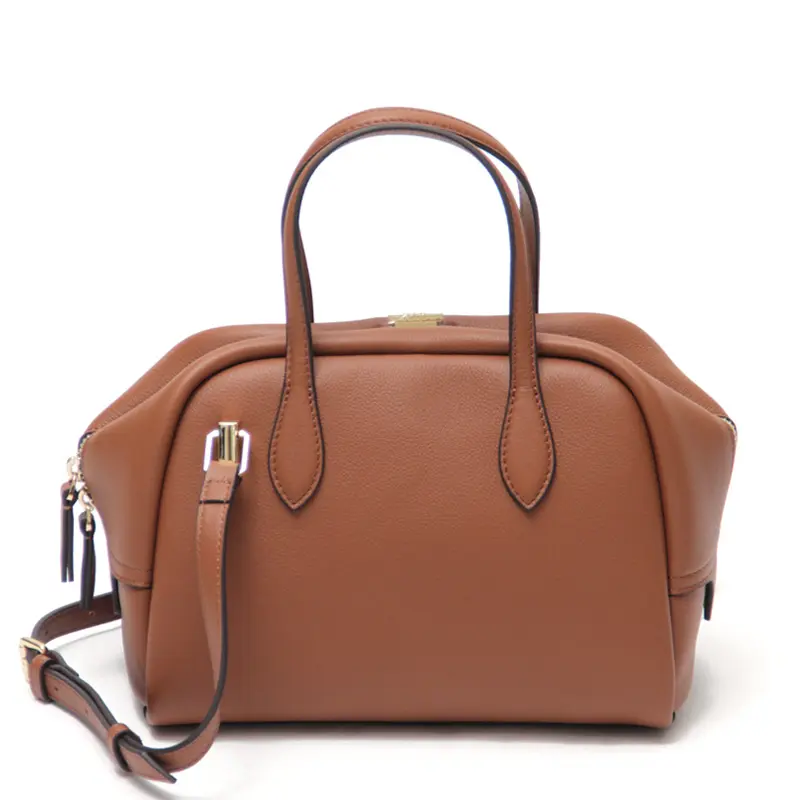 PUNTI. プンティ VOYAGE 2way ボストンバッグ BROWN