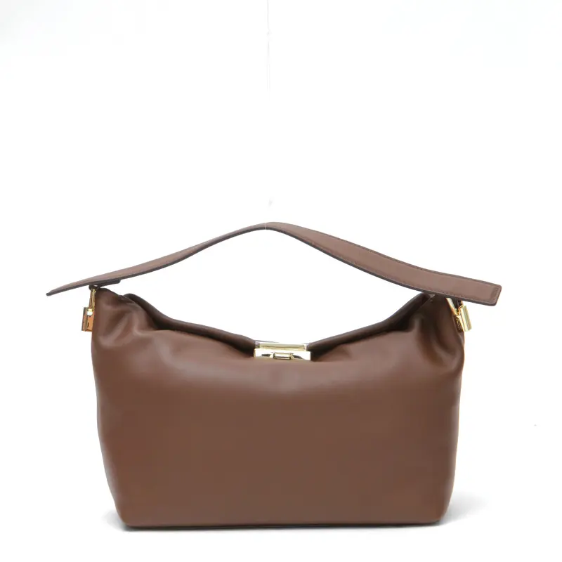 PUNTI. プンティ GRAFT-BOX / P ハンドバッグ COFFEE