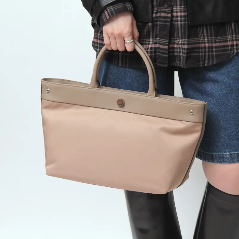 SOMEWHERE STUDIO サムウェア ステュディオ PORT 舟形 トートバッグ (M) BEIGE
