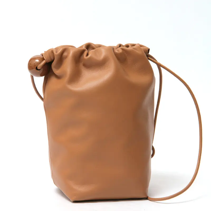 Bucket Baggage バケットバゲージ BALL CHARM SOFT LONG ショルダーバッグ WALNUT