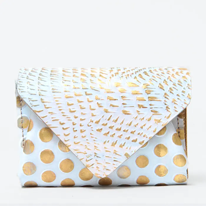 Carmine カーマイン Compact Wallet Bird コンパクトウォレットバード　3つ折り財布 ゴールド