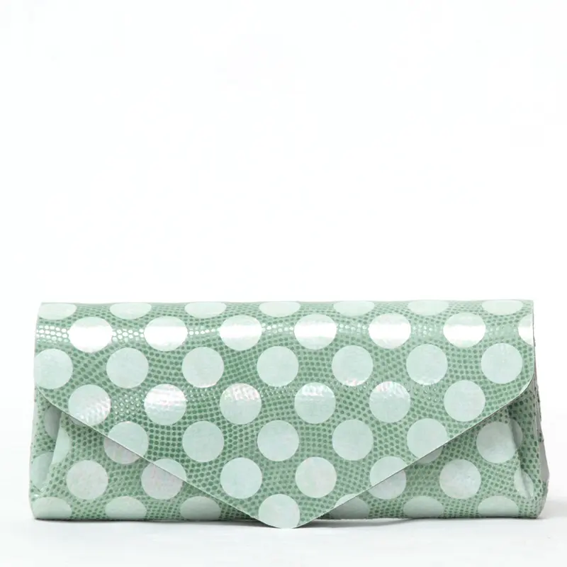 メタリック ドット レザー 長財布