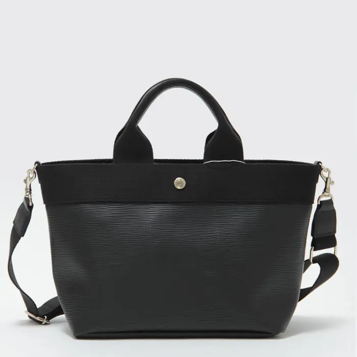 TOPKAPI トプカピ リプル ショルダー付き ミニトートバッグ (M) ブラック